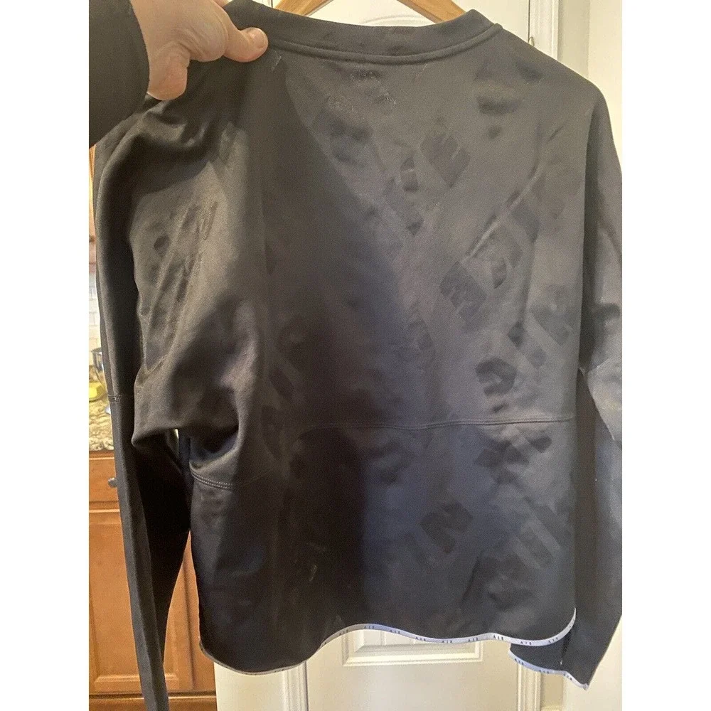New Nike Dri-fit Women’s Functional Long Sleeve Crop Run Top Midlayer CJ1882-010